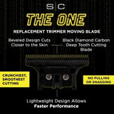 StyleCraft Fixed Gold Titanium X-Pro Wide Replacement Trimmer Blade w/ Black Diamond DLC The One Cutter Set (SC527GB)