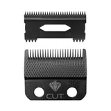 Stylecraft Replacement Diamond Cut Fixed Fade Hair Clipper Blade with Shallow Tooth 2.0 Moving Cutter Set (SC540B)