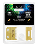Stylecraft Fixed Fade Gold Titanium Replacement Blade Set (SC521G)
