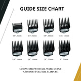Wahl Premium Cutting Guides Guards 8 Pack